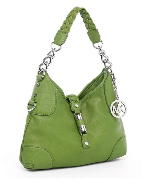 dark green michael kors bag|michael kors green shoulder bags.